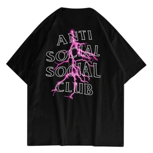 Unisex Anti Social Club Siyah Tshirt