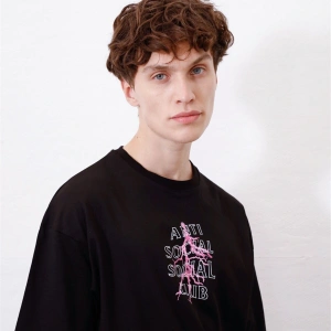 Unisex Anti Social Club Siyah Tshirt