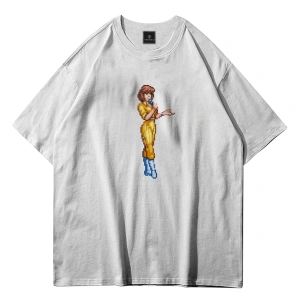 Unisex April Oneil Ninja Turtles Beyaz Tshirt