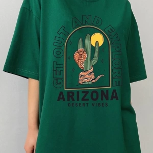Unisex Arizona Baskılı T-shirt