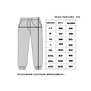 Unisex Arka Cepli Fermuarlı Slimfit Eşofman Altı