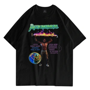 Unisex Astronomical 2020 Siyah Tshirt