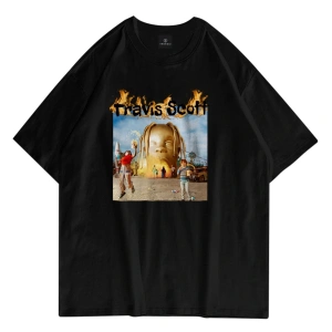 Unisex Astroworld Album Cover Siyah Tshirt