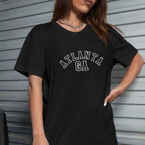 Unisex Atlanta Baskılı T-shirt