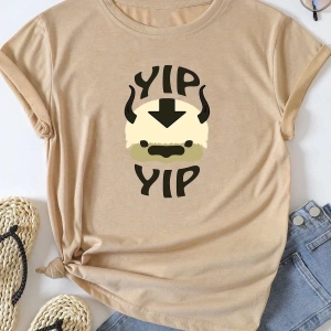 Unisex Avatar Appa Baskılı T-shirt