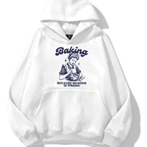 Unisex Baking Sweatshirt Beyaz