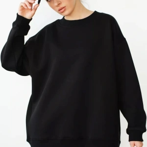 Unisex Basic Bisiklet Yaka Sweatshirt Gri