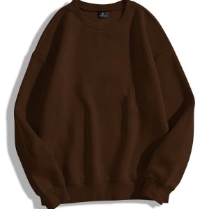 Unisex Basic Bisiklet Yaka Sweatshirt Siyah