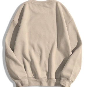 Unisex Basic Bisiklet Yaka Sweatshirt Siyah