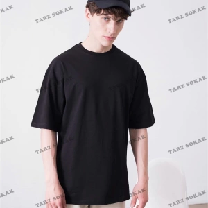 Unisex Basic Yıkamalı Tshirt