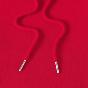 Unisex Baskılı Kapşonlu Sweatshirt Kırmızı