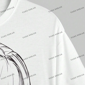 Unisex BAY  Anime Sevimli Anime Kız Baskı Casual Kadın Gevşek Kısa Kollu Tişört KOD-1308