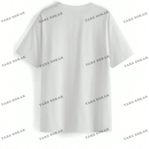 Unisex BAY  Desen Baskılı Düşük Omuzlu T-Shirt KOD-1334