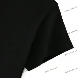 Unisex BAY  Kadın Çizgi Film Karakteri ve Harf Baskılı Tişört KOD-1338