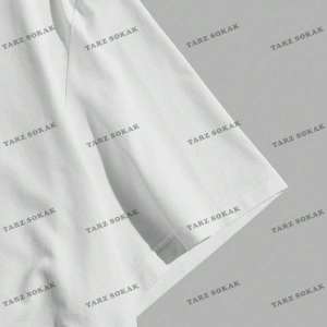 Unisex BAY  Kadın Düşük Omuz Yazılı Baskılı Tişört KOD-1374