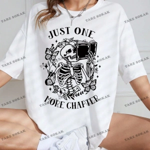 Unisex BAY  Kafatası ve Slogan Grafikli Düşük Omuzlu Tişört KOD-1332