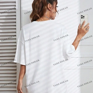 Unisex BAY  Kurbağa Desenli Düşük Omuzlu Tişört KOD-1364