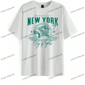 Unisex BAY  LOONEY TUNES X Karikatür Grafik Düşük Omuz Büyük Boy Tişört KOD-1320