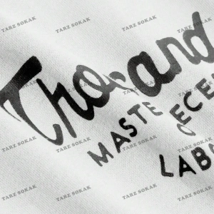 Unisex BAY   Yazılı Desenli Düşük Omuzlu Tişört KOD-1386