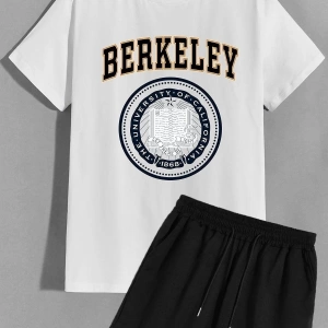 Unisex Berkeley Şort T-shirt Eşofman Takımı TSH-BERKELEY-SHRT-DÜZ