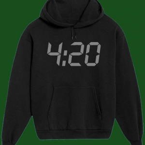 Unisex Beyaz 4.20 Baskılı Sweatshirt