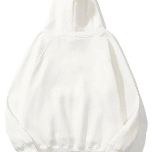 Unisex Beyaz Basic Sweatshirt Trndz200