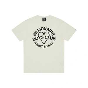 Unisex Beyaz Bıllıonarıe Baskılı Bisiklet Yaka Tshirt