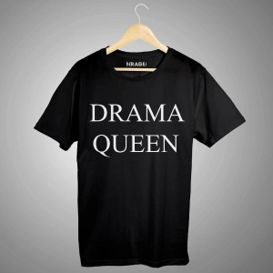 Unisex Beyaz Drama Queen Tişört