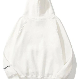 Unisex Beyaz Essentials Sweatshirt Trndz204