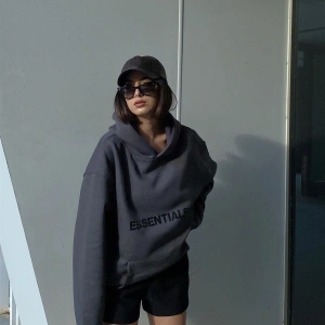 Unisex Beyaz Essentials Sweatshirt Trndz204