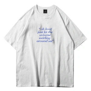 Unisex Beyaz Fall In Love Tshirt