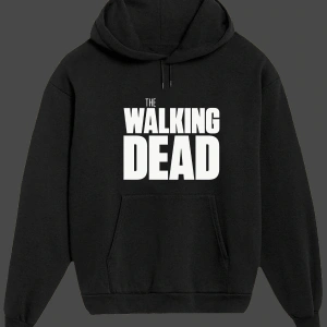 Unisex Beyaz The Walking Dead Baskılı Sweatshirt
