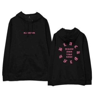 Unisex Blackpink Unisex Kapşonlu Hoodie Model35 15207 Siyah