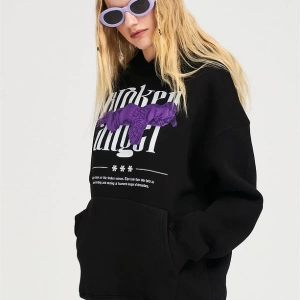 Unisex Broken Angel Sweatshirt Hoodie Siyah