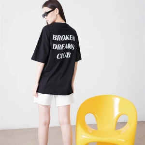 Unisex Broken Dreams Club Siyah Tshirt
