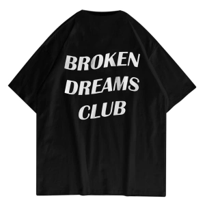Unisex Broken Dreams Club Siyah Tshirt