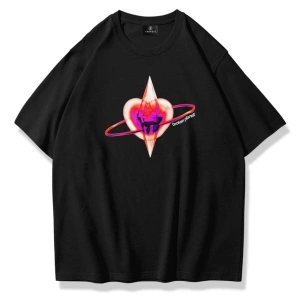 Unisex Broken Planet Tshirt Siyah