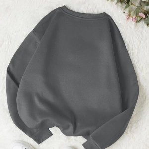 Unisex Brooklyn Baskılı Bisiklet Yaka Sweatshirt