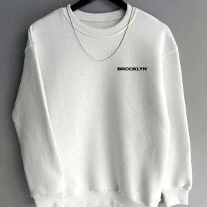 Unisex Brooklyn Baskılı Sweatshirt KPP-siyah-brooklyn