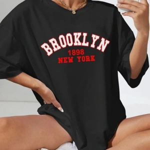 Unisex Brooklyn Baskılı Tshirt