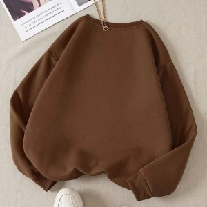 Unisex Brooklyn Özel Renkli Oversize Bisiklet Yaka Pamuklu Sweatshirt