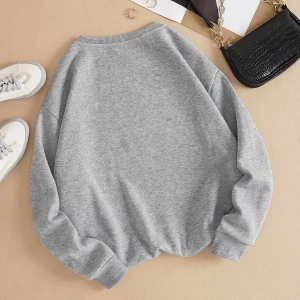 Unisex Brooklyn Özel Renkli Oversize Bisiklet Yaka Pamuklu Sweatshirt