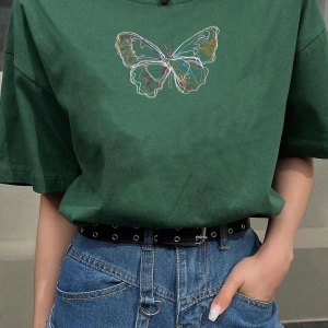 Unisex Butterfly Baskılı T-shirt