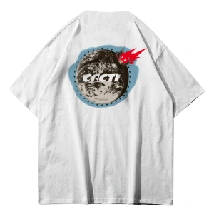 Unisex Cacti Impact Tshirt Beyaz