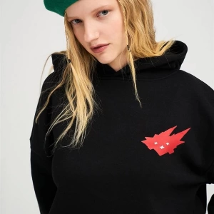 Unisex Cacti Sweatshirt Hoodie Siyah