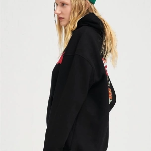 Unisex Cacti Sweatshirt Hoodie Siyah