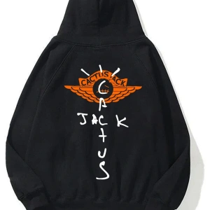 Unisex Cactus Jack 101 Siyah Sweatshirt