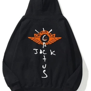 Unisex Cactus Jack 101 Siyah Sweatshirt Siyah