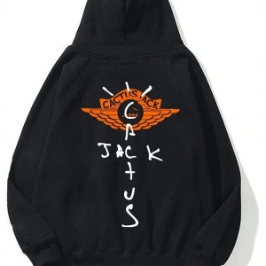 Unisex Cactus Jack 101 Siyah Sweatshirt Siyah