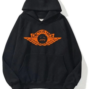 Unisex Cactus Jack 202 Siyah Sweatshirt Siyah